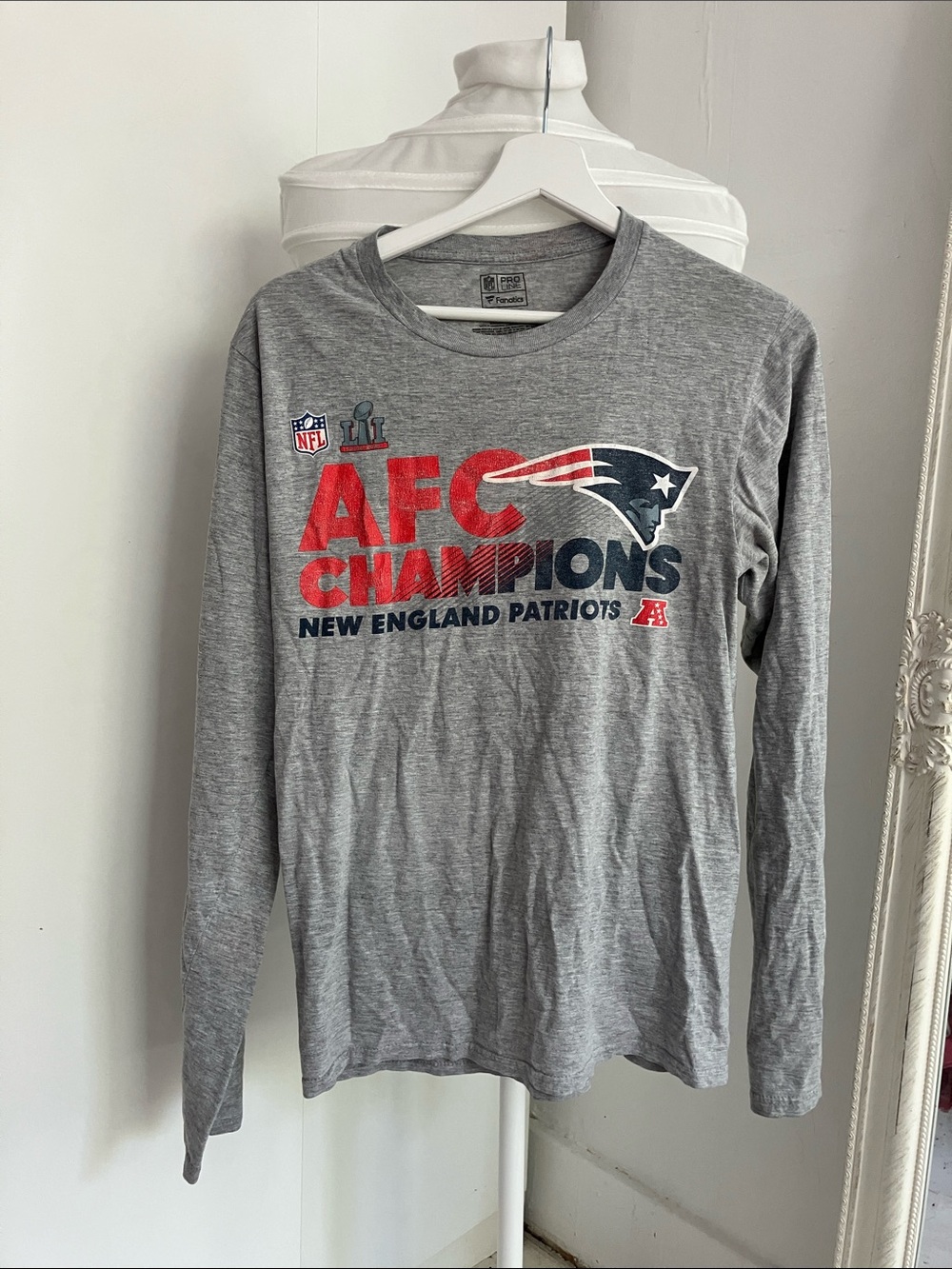 New England Patriots AFC Champions Gray Long Sleeve Tee